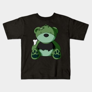 Goth Zombie Teddy Bear Kids T-Shirt